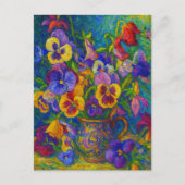 Pansy Postcard Briefkaart (Voorkant)