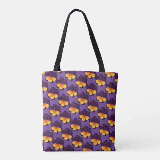 Pansy Power Tote Bag (Achterkant)