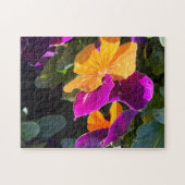 Pansy Puzzel Oranje en Paars (Horizontaal)