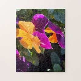 Pansy Puzzel Oranje en Paars