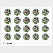  Pansy Ronde Sticker (Vel)