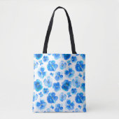 Pansy roze bloemzak voor waterverf tote bag (Voorkant)