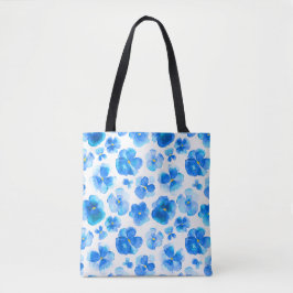 Pansy roze bloemzak voor waterverf tote bag