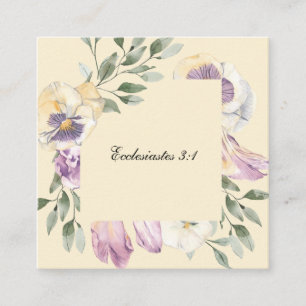 Pansy Scriptkaart Informatiekaartje