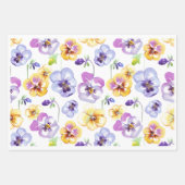 Pansy Seamless Inpakpapier Vel (Voorkant)