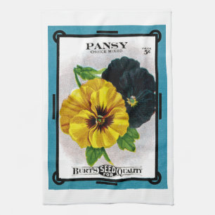 Pansy Seed Packet Label Theedoek