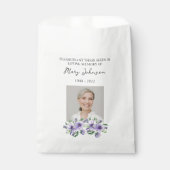 Pansy Seed Packet Memorial Funeral Favor Bag Bedankzakje (Voorkant)