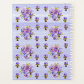 Pansy Shabby Viola Paarse Floral Flower Planner (Achterkant)