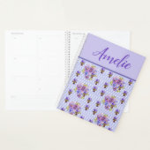 Pansy Shabby Viola Paarse Floral Flower Planner (Display)