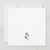 Pansy Silhouet Studie Bewaar de Datum Save The Date (Achterkant)