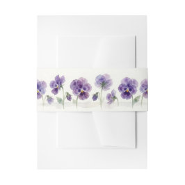 Pansy Silhouette Studie Trouw Buikband Uitnodigingen Wikkel