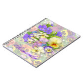 Pansy Spray # 3 ~ Note Book Notitieboek (Linkerzijde)