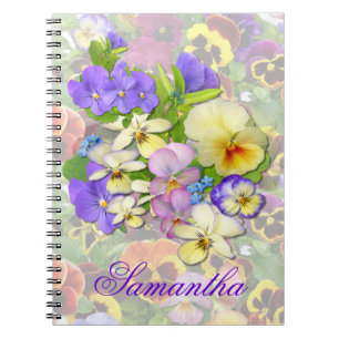 Pansy Spray # 3 ~ Note Book Notitieboek