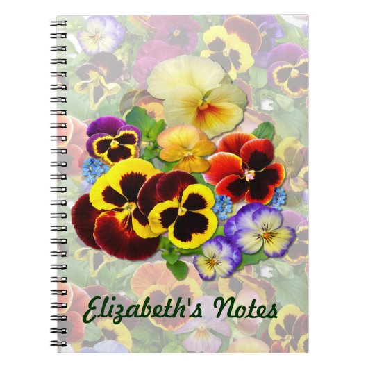 Pansy Spray ~ Note Book Notitieboek (Voorkant)
