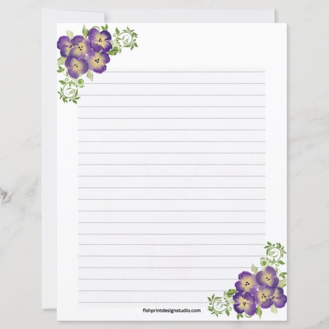 Pansy Stationery (Voorkant)