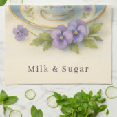 Pansy Teacup Theedoek | Yes Please Milk & Sugar (Gevouwen)