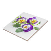 pansy tegeltje (Zijkant)