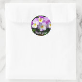 Pansy Thand you Ronde Sticker (Tas)