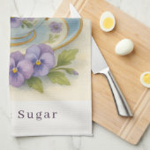 Pansy Theekop Theedoek | Yes Please Melk & Suiker (Quarter Fold)
