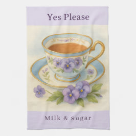 Pansy Theekop Theedoek | Yes Please Melk & Suiker