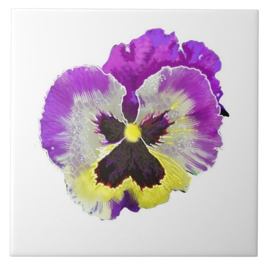 Pansy Tile Tegeltje (Voorkant)