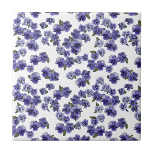 Pansy Tile Tegeltje (Voorkant)
