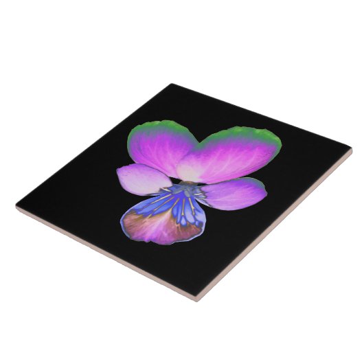 Pansy Tile Tegeltje (Zijkant)