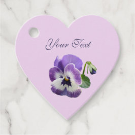 Pansy to from Heart Gift Favor Jouw tekst Bedankjes Labels