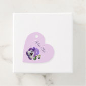 Pansy to from Heart Gift Favor Jouw tekst Bedankjes Labels (In situ)