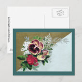 Pansy Tussie-Mussie Briefkaart (Voorkant / Achterkant)