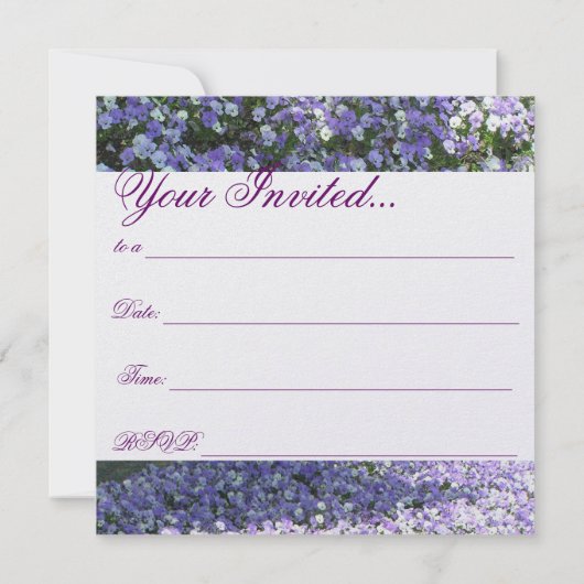 Pansy Uitnodiging (Achterkant)