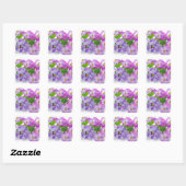 pansy vierkante sticker (Vel)