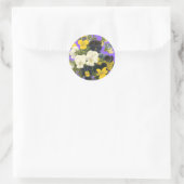 Pansy Violets Botanische Kunst Stickers (Tas)