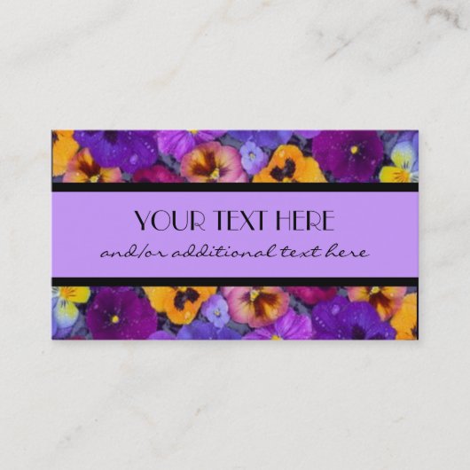  Pansy Visitekaartje (Voorkant)