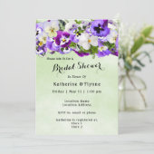 Pansy-Vrijgezellenfeest Kaart (Staand voorkant)