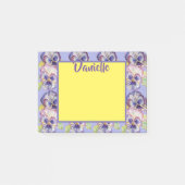 Pansy Waterverf Art Vrouwen Naam Post it Notes (Voorkant)