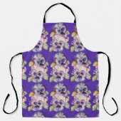Pansy Waterverf Bloem bloemenkeuken Schort (Voorkant)