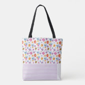Pansy Waterverf Botanische tuin Tote Bag (Achterkant)