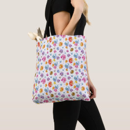 Pansy Waterverf Botanische tuin Tote Bag