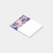 Pansy Waterverf Patroon Paars Post Post-it® Notes (Schuin)