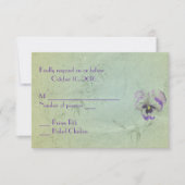 Pansy Wedding RSVP (Voorkant)