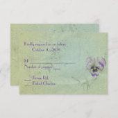 Pansy Wedding RSVP (Voorkant / Achterkant)