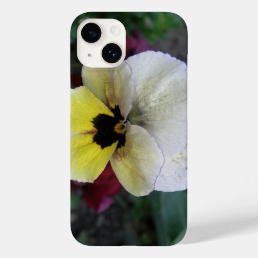 Pansy White en Yellow Case-Mate iPhone Case (Achterkant)