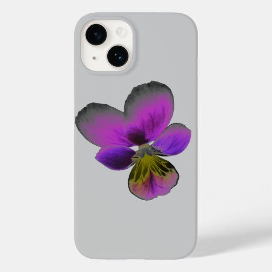 Pansy Wild Dark Paars Case-Mate iPhone Case (Achterkant)