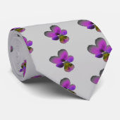 Pansy Wild Dark Paars Stropdas (Opgerold)