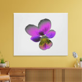 Pansy Wild Dark Paarse Canvas Print (Insitu (Woonkamer))