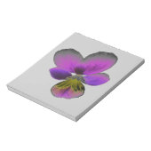 Pansy Wild Dark Paarse Notepad Notitieblok (Linkerzijde)