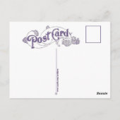 "PANSY WINGS "N LETTUCE SKIRT" BRIEFKAART (Achterkant)