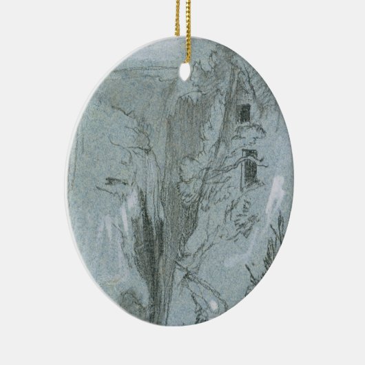 Pantalica uit de Uitzichten van Sicilië (krijt en  Keramisch Ornament (Rechts)