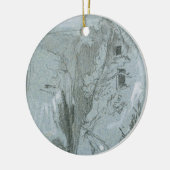 Pantalica uit de Uitzichten van Sicilië (krijt en  Keramisch Ornament (Links)